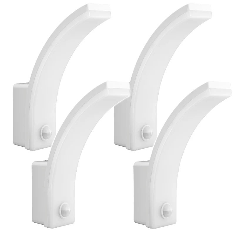 Lampada LED con sensore di movimento Maclean, sensore di movimento PIR, bianco, 20W, IP65, 2000lm, bianco neutro (4000K) MCE512 W, 4 pezzi