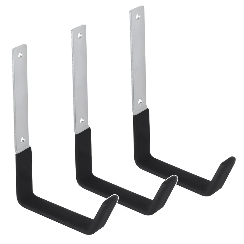 Supporto da parete Maclean, per pneumatici, ruote, scale, biciclette, in acciaio, carico massimo 10 kg, MC-480, 3 pezzi