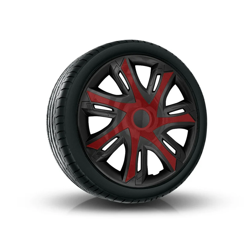 NRM N-Power 15'' Copricerchi bicolore claret/nero Set completi da 4 elementi