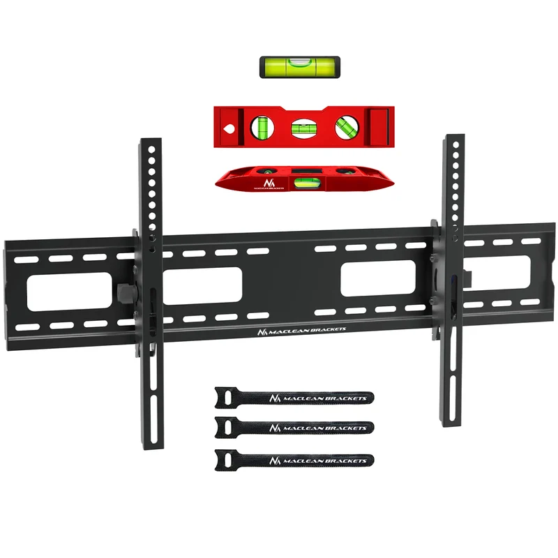 Supporto TV Maclean, VESA max 800x400, 43-100", 120 kg, regolazione dell'inclinazione +15°~-15°, MC-422