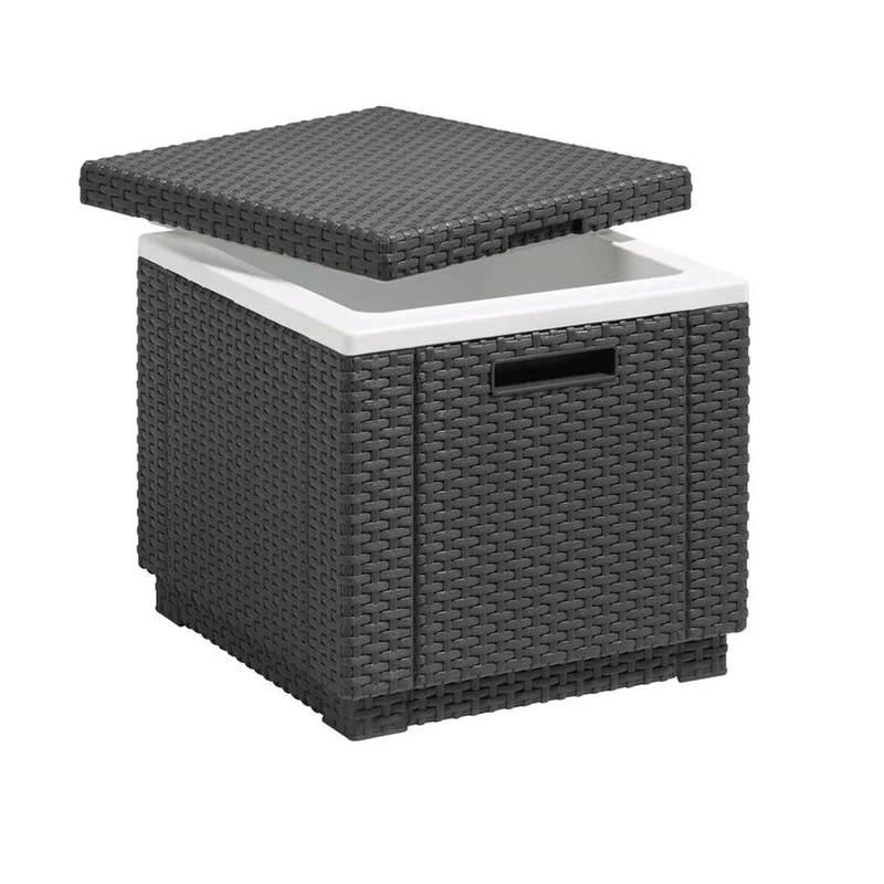Frigo da giardino quadrato Keter Allibert Ice Cube grafite