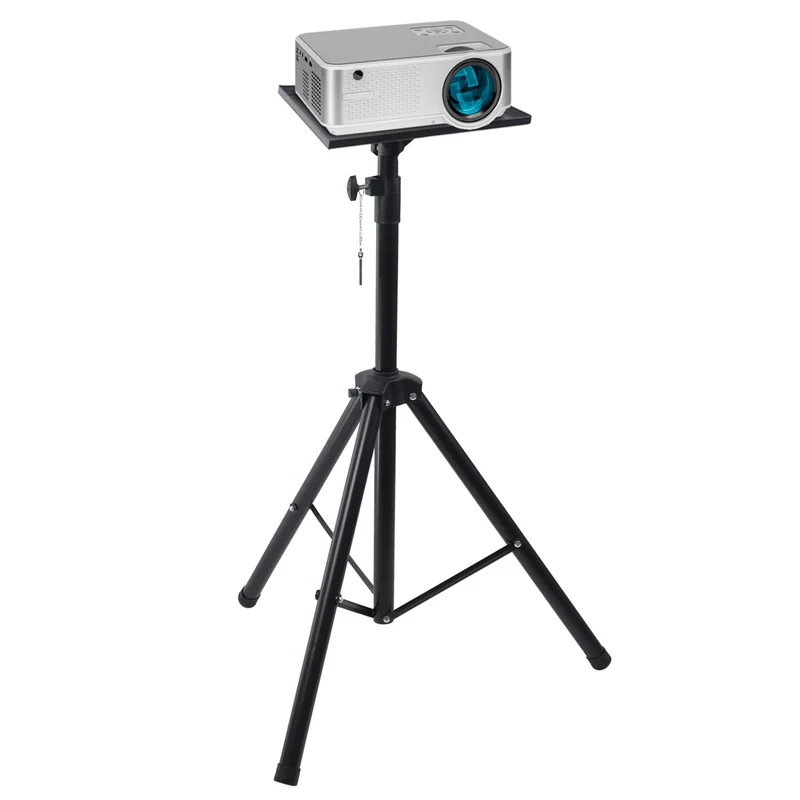 Maclean MC-953 Supporto portatile per proiettore, in acciaio, regolabile in altezza, 1,2-1,7 m