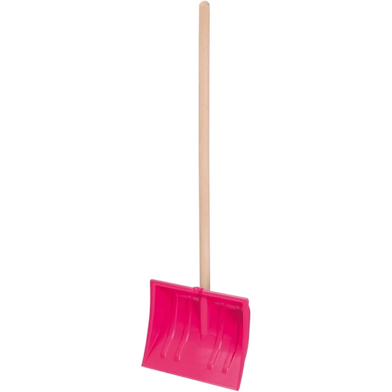 Pala da neve Prosperplast, per bambini, manico in legno, rosa, Igloo Comfort