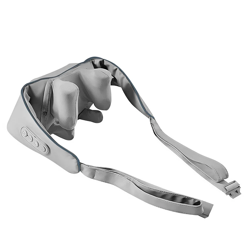 Massaggiatore per spalle e collo. Shiatsu, imitazione delle mani 5D, 6 teste massaggianti, 3 modalità, 3 velocità, senza fili, porta di ricarica USB-C MASSAGGIATORE PER COLLO E SPALLE