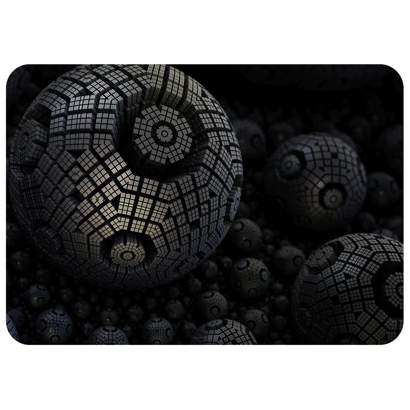 Tappetino da scrivania per tastiera e mouse, in feltro, 50x70 cm, Fractal