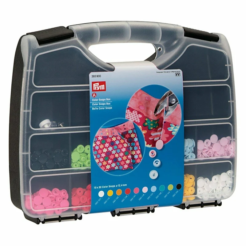 VALIGETTA PRYM Bottoni automatici 12,4mm Color snaps 393900 a pressione 393900