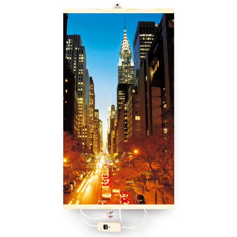 Riscaldatore a infrarossi - pannello riscaldante flessibile 430W TRIO pattern 2 Manhattan, dimensioni 100x57cm con regolatore