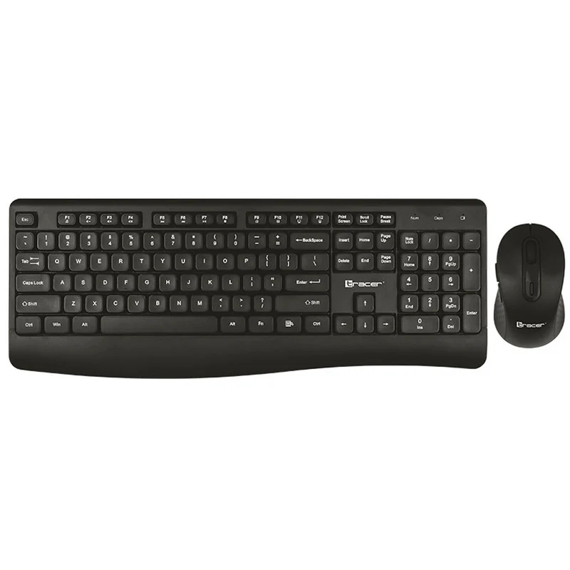 Set tastiera + mouse Tracer, senza fili, sensore ottico, tastiera a membrana, BARTIX II RF NANO