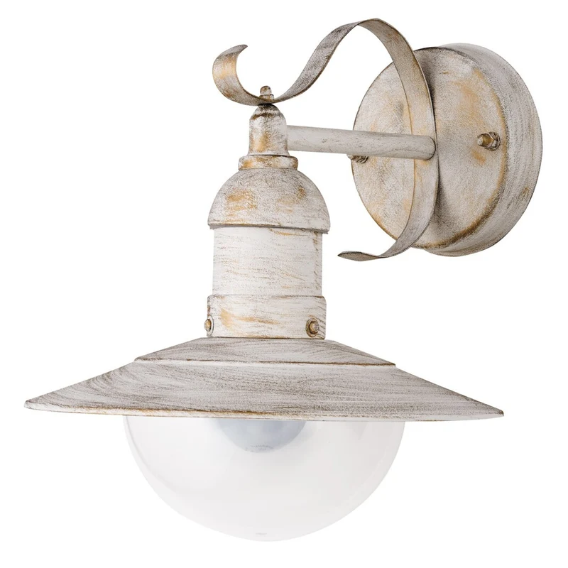 Rabalux lampada da parete, esterno, IP44, E27, max 60W, bianco antico, Oslo
