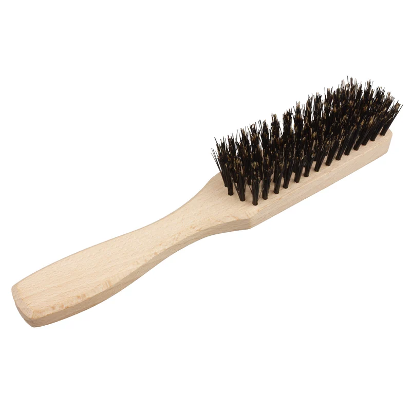 Spazzola per capelli con manico 100% setole di cinghiale, struttura in legno