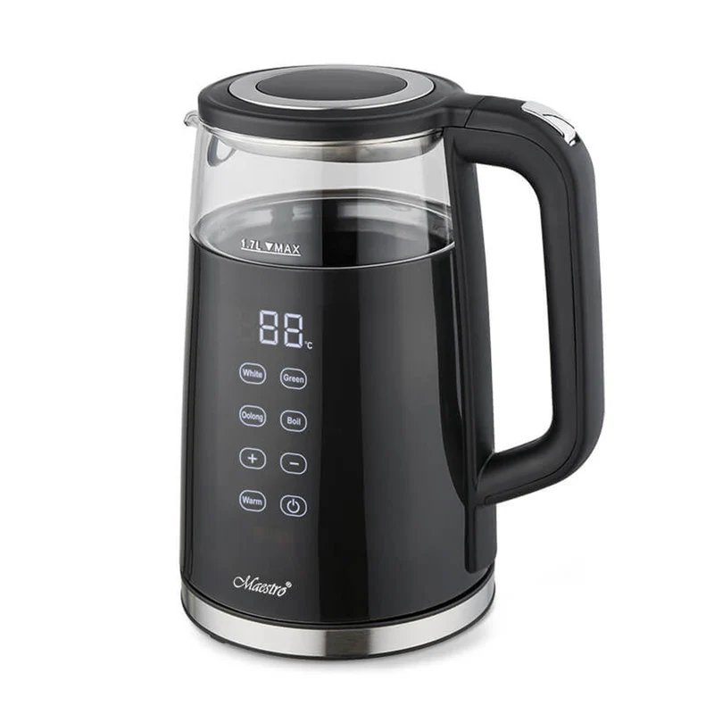 Bollitore elettrico Maestro, senza fili, touch panel, 1,7L, 2200W, MR-049