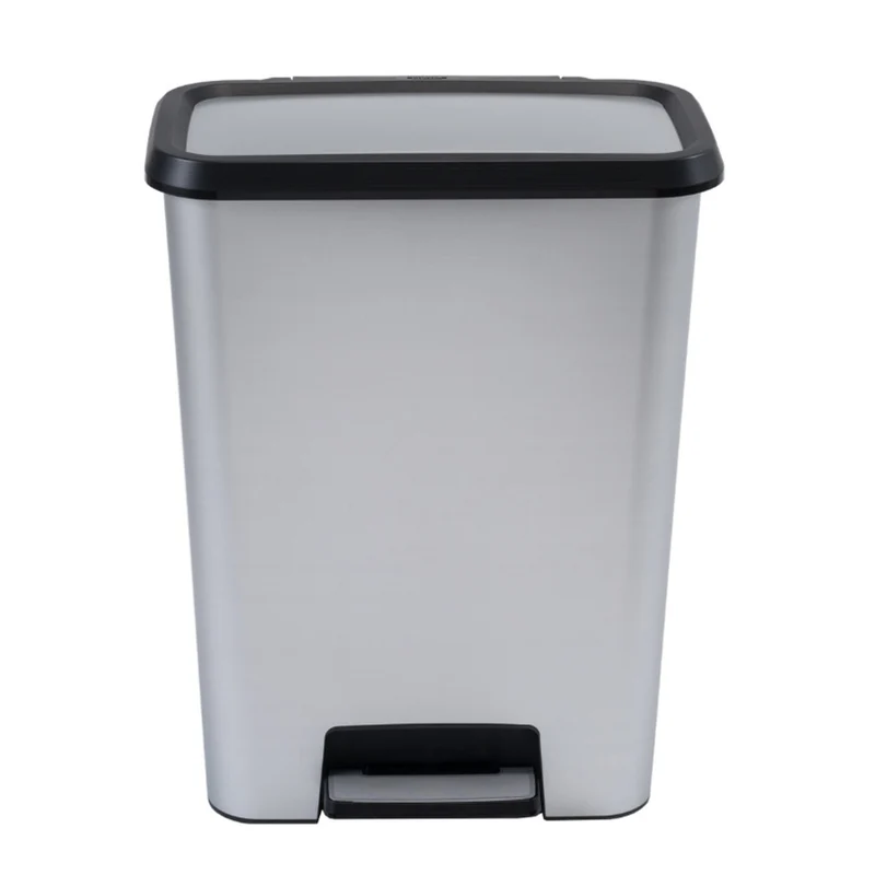 Cestino Curver, Compatta con pedale, capacità 50, inox