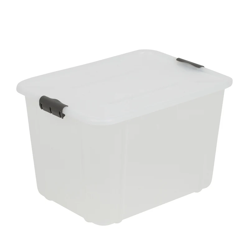 BranQ Velur 30L contenitore di stoccaggio con coperchio trasparente