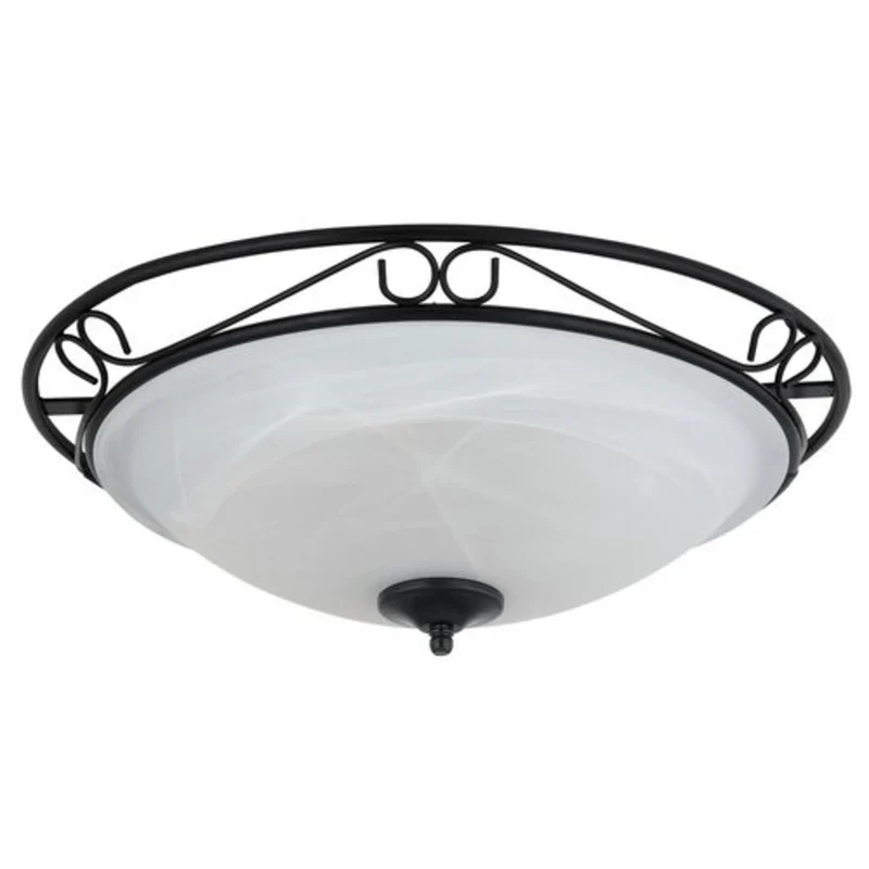 Lampada da soffitto Rabalux, 3xE27, metallo, nero, Athen