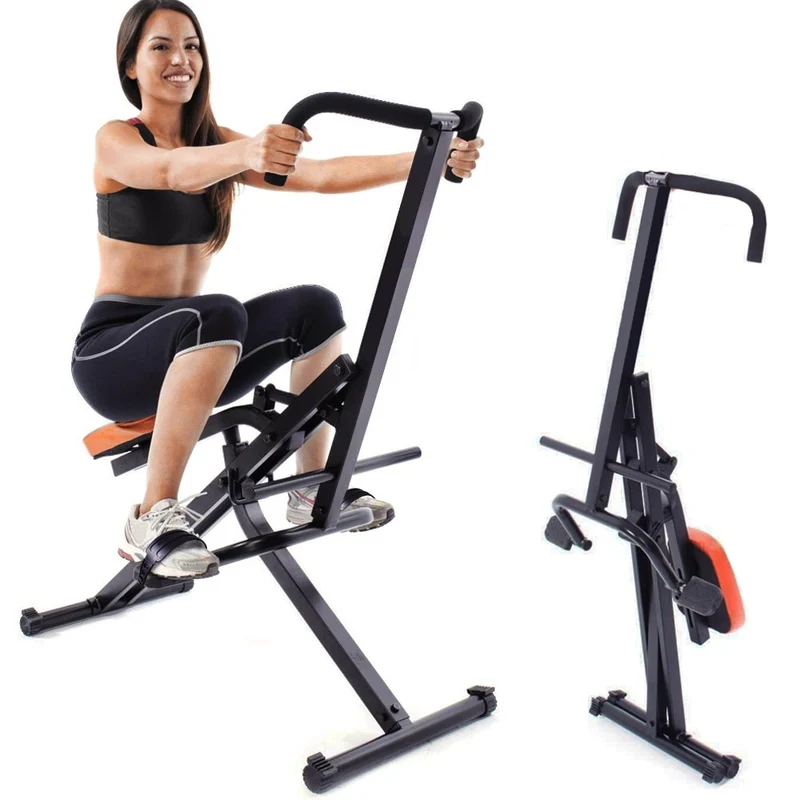 Attrezzo Total Fitness Allenamento Palestra Cardio Addominali Crunch Pieghevole Struttura in Acciaio Inox