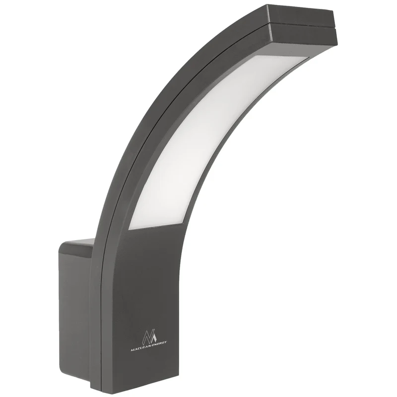 Lampada per facciate a LED MCE343 GR 800lm 10W IP54 Maclean Energy grigio, bianco naturale (4000K)