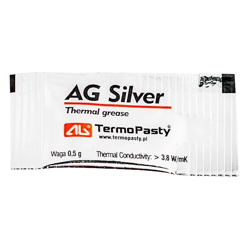 Pasta termoconduttiva all'argento 0,5 g AG AGT-143 con aggiunta di composti d'argento