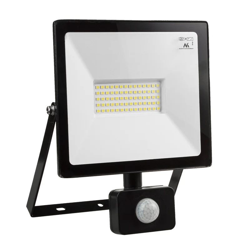 Proiettore LED con sensore di movimento Maclean, slim 50W, 4000lm, bianco caldo (3000K), IP44, MCE650 WW PIR