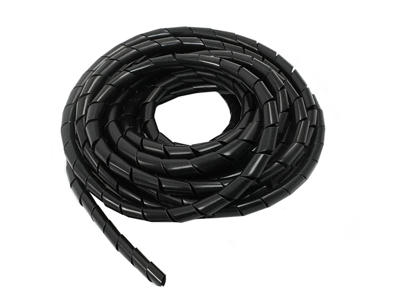 Copricavo Maclean, (8,7*10 mm), 3 m, spirale nera, MCTV-685 B