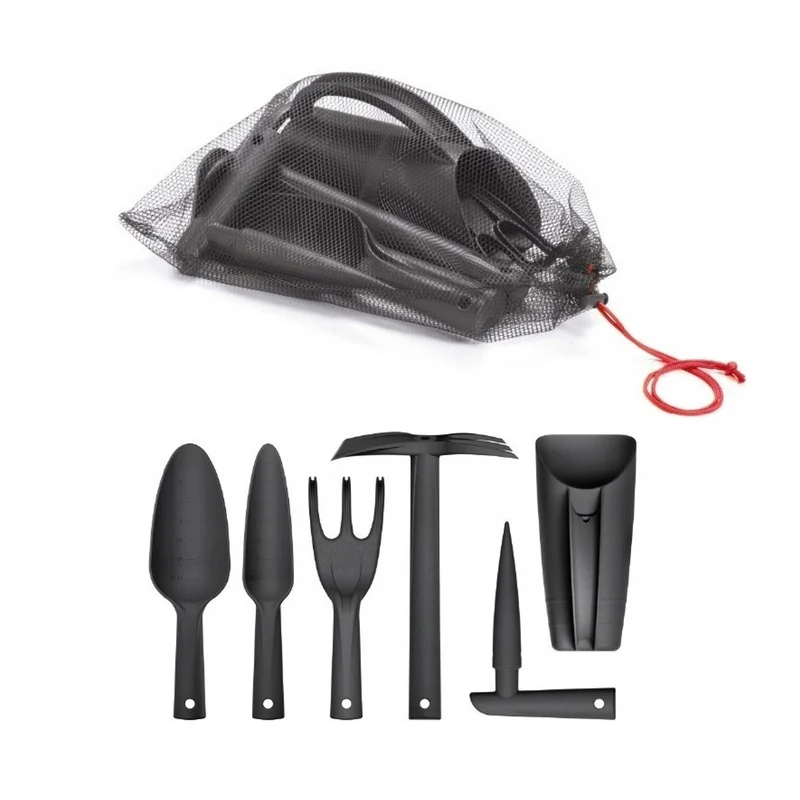 Set Prosperplast con 6 utensili manuali in antracite