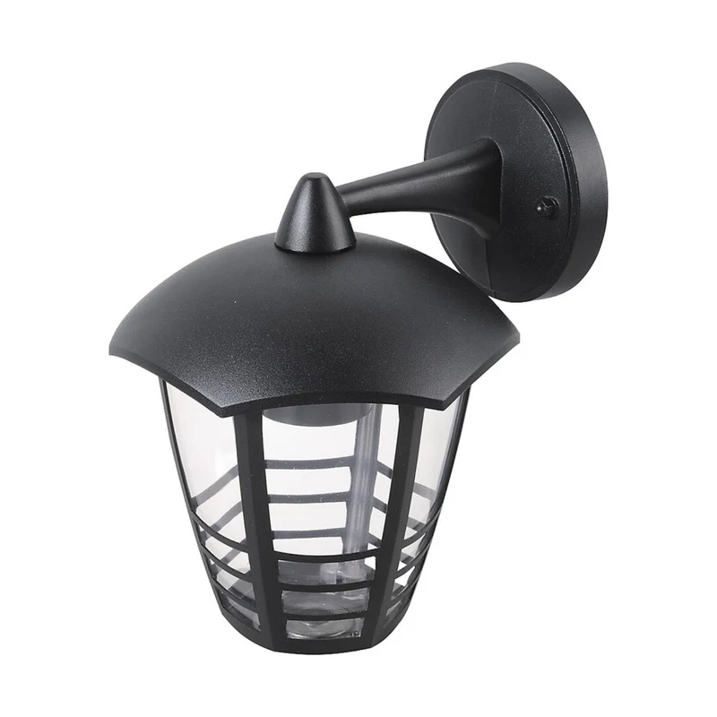 Rabalux Marseille 8617 E27 60 W lampada da parete da giardino in metallo nero