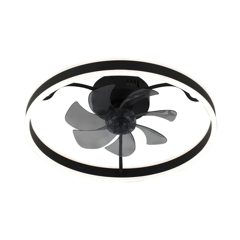 Lampada da soffitto Rabalux, con ventilatore, 40W, nero, Fanfy