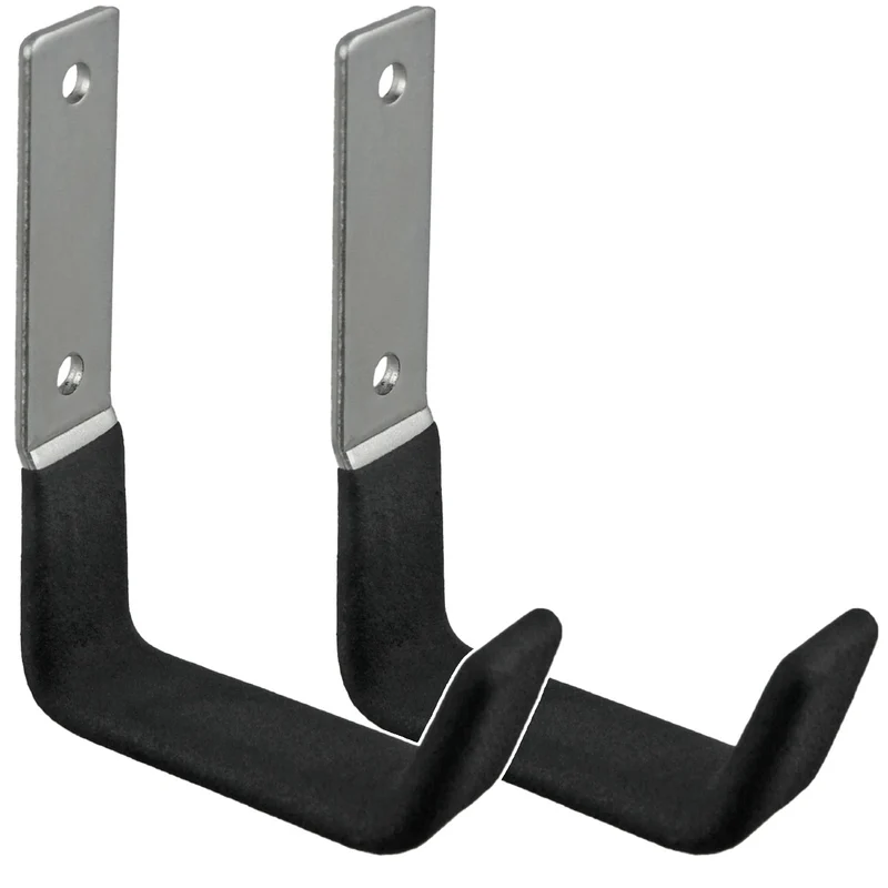 Supporto da parete Maclean, per pneumatici, ruote, scale, biciclette, in acciaio, carico massimo 15 kg, MC-435, 2 pezzi