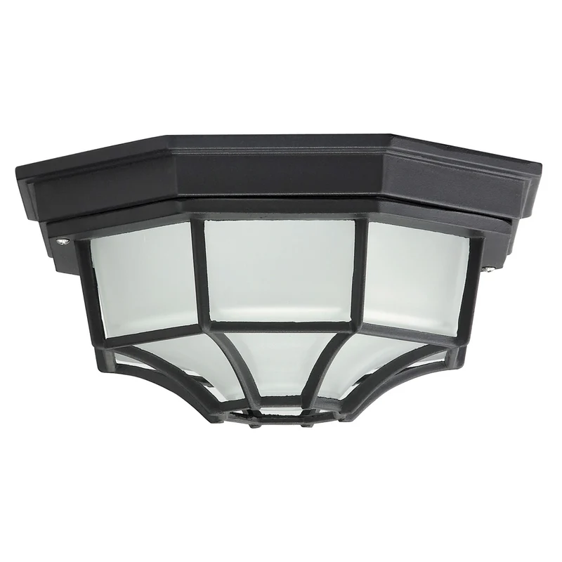 RABALUX MILANO LAMPADA DA SOFFITTO PER ESTERNI 8346 DIFFUSORE IN METALLO E VETRO