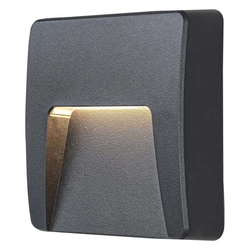 Lampada da parete Rabalux, per esterni, IP65, LED 3W, antracite, Trento