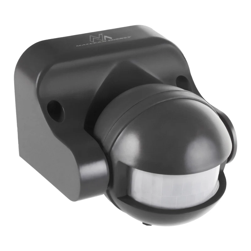 Rilevatore di movimento PIR a infrarossi Maclean IP44 grigio portata 12m carico massimo 800/1200W MCE358 GR