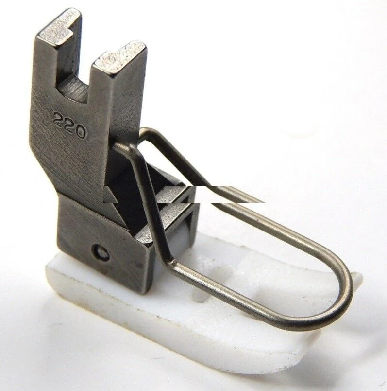 PIEDINO in Teflon Universale per macchina da cucire Zig Zag pelle scivolare juki