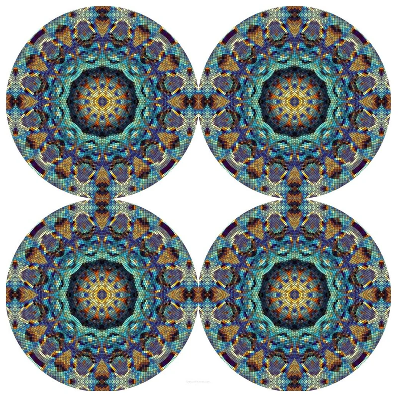 Set di tovagliette Bertoni, 4 pezzi, rotonde, diametro 33 cm, Barcellona