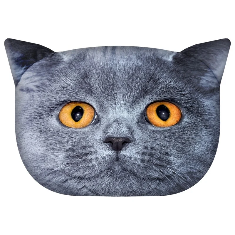 Cuscino decorativo Bertoni Cat Leon 30x45 cm, velluto, stampa gatto, inserto anallergico