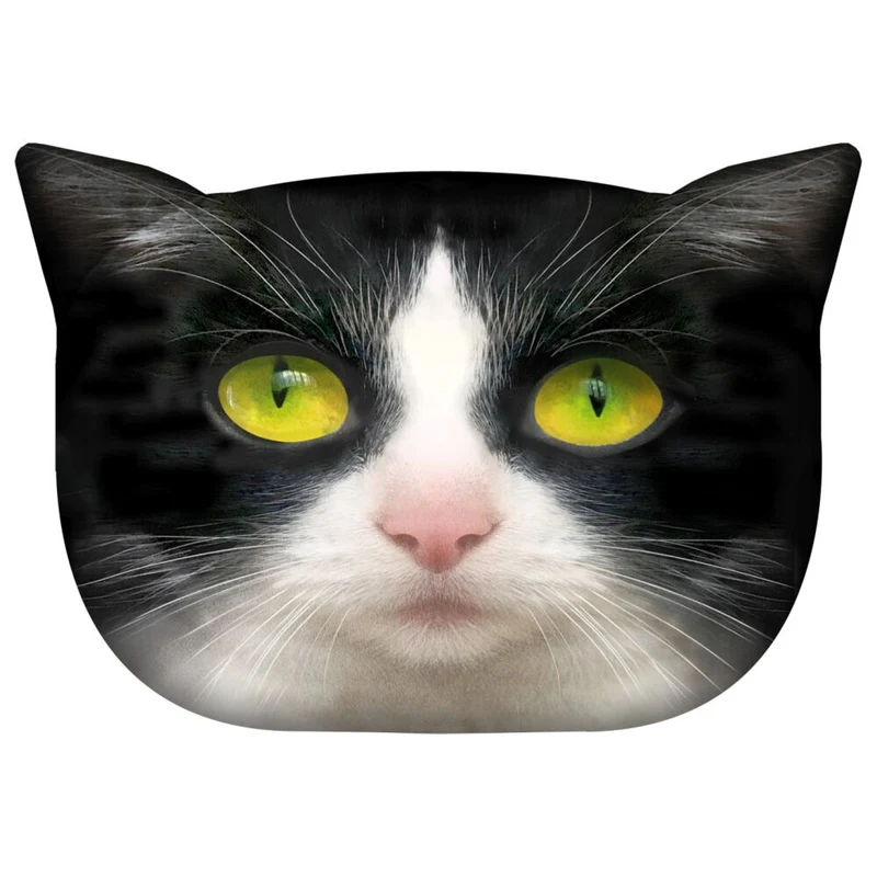 Cuscino decorativo Bertoni Cat Panda 30x45 cm, velluto, stampa gatto, inserto anallergico