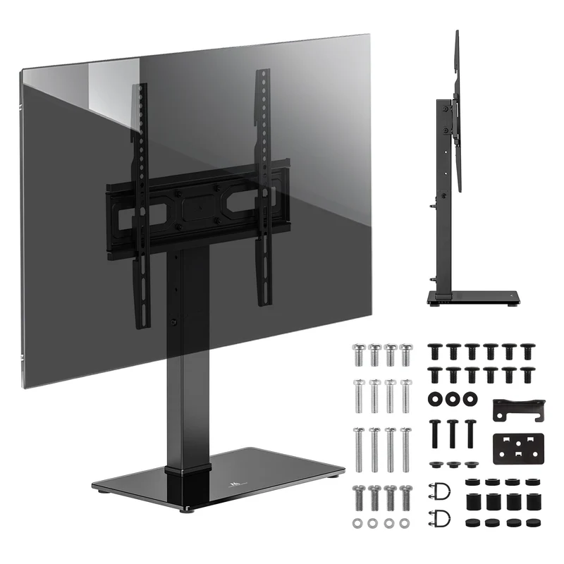 Supporto TV universale Maclean, per mobile RTV, supporto, max. 40 kg, max. VESA 400x400, regolazione in altezza e angolazione, per TV 32-65", MC-1240