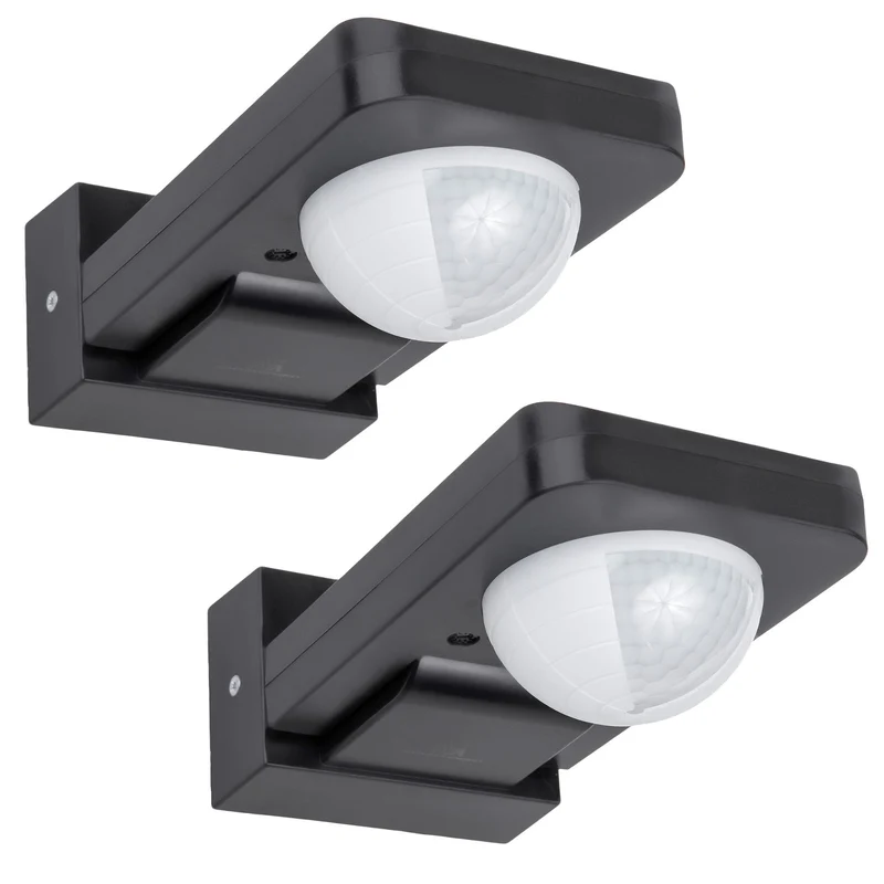 Rilevatore di movimento Maclean PIR, infrarosso, IP65, max 2000W, MCE243 GR, 2 pezzi
