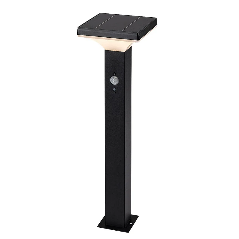 Lampada Rabalux, da esterno, solare, a stelo, LED 4W, IP44, nero, Geleen