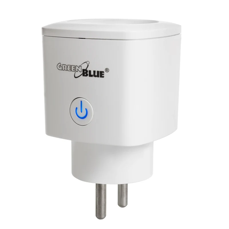 Presa telecomandata GreenBlue WiFi, Android/iOS/Alexa/Google Home, consumo energetico, timer, max. Energia, timer, max 3680W, tipo E, GB720 E