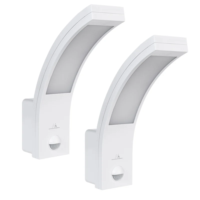 Lampada LED con sensore di movimento Maclean, sensore di movimento PIR, bianco, 10W, IP54, 750lm, bianco neutro (4000K) MCE244 W