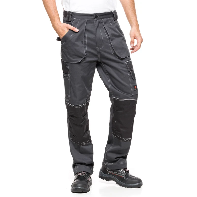 PANTALONE A VITA HELIOS GRIGIO-NERO Taglia 50 (90-94)