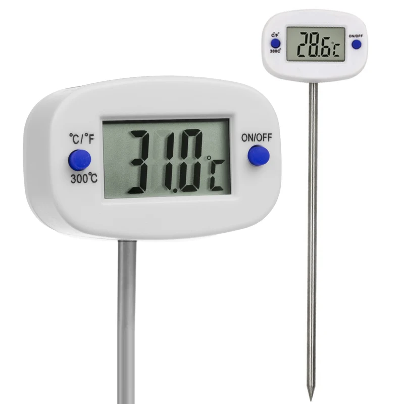 Green Blue Termometro Sonda per alimenti, lunghezza sonda 13,5 cm, intervallo di temperatura da -50 a +300 gradi C, precisione 0,1 gradi C, GB382