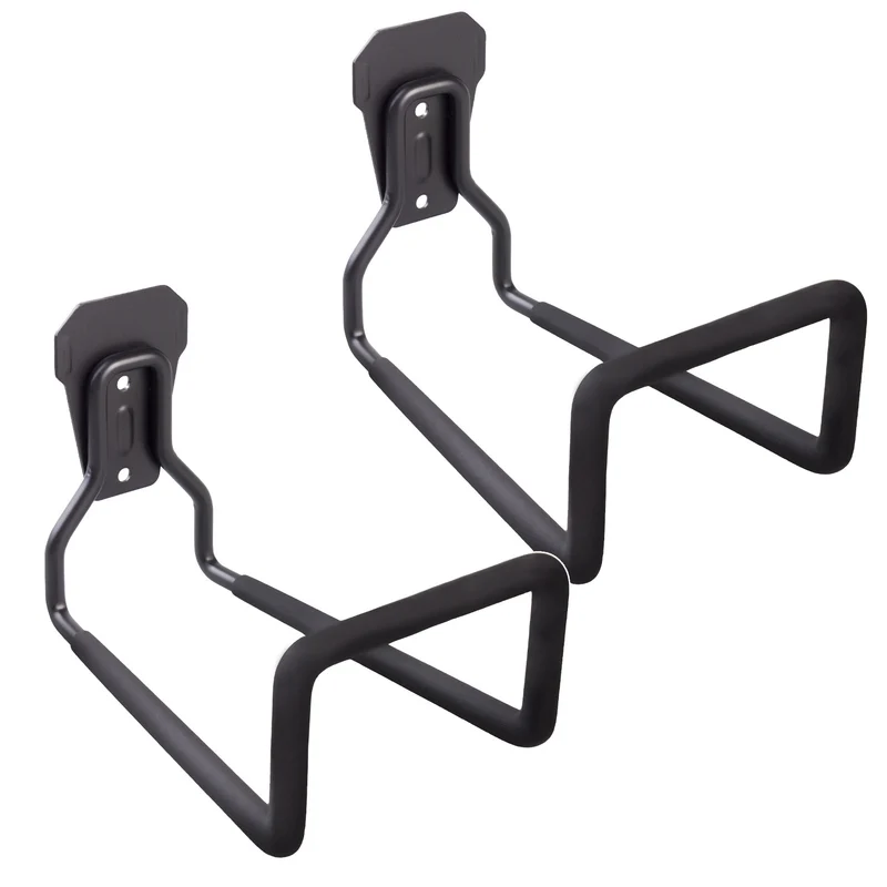 Supporto da parete per garage Maclean, per pneumatici, attrezzi da giardino, scala, tubi, biciclette, acciaio, carico massimo 35 kg, MC-441, 2 pezzi