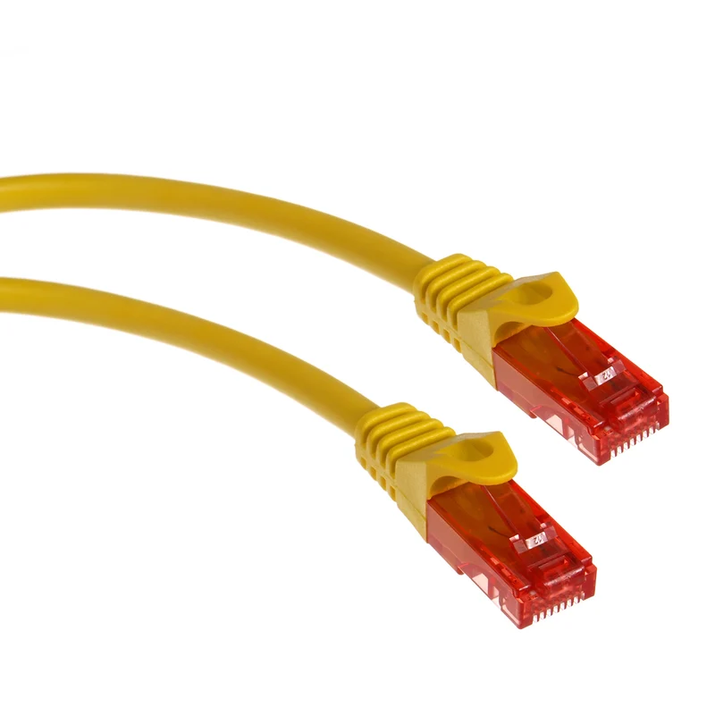 Cavo Maclean, cavo patch UTP, connettore a innesto, Cat6, 2 m, giallo, MCTV-302 Y