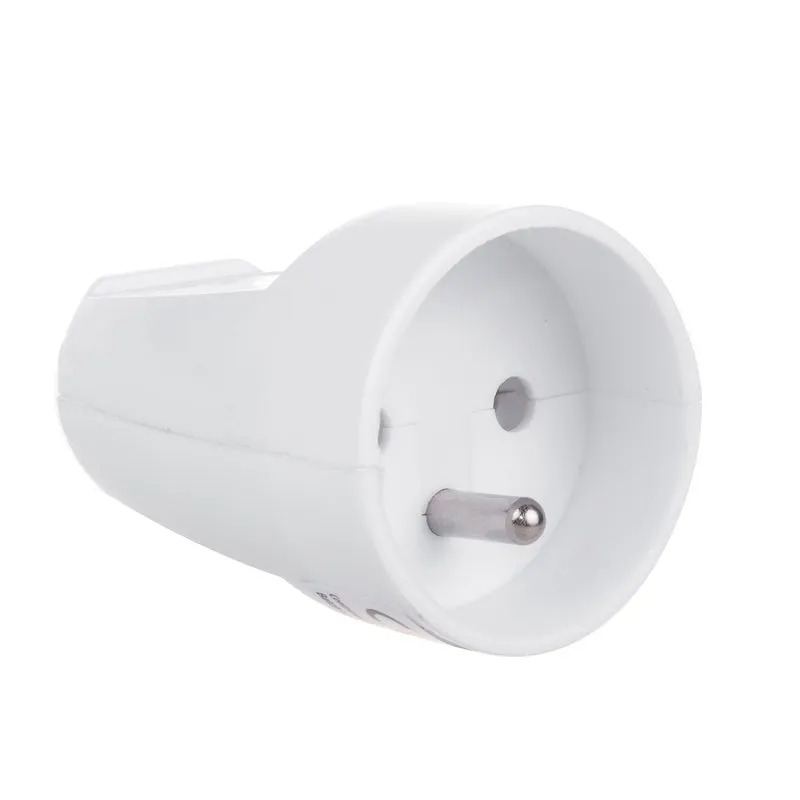 Maclean MCE331 Presa con contatto di terra Tipo-E francese (non Schuko) Spina con messa a terra Plastica Max 3680W 16A 250V
