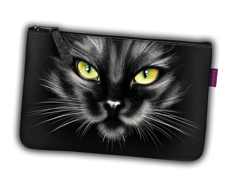 Borsa da toilette Borsa per Make-Up Organizer da viaggio con cerniera Nero