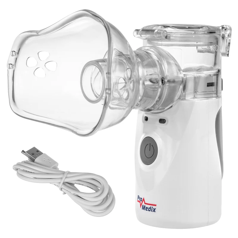 Aerosol Portatile per Bambini e Adulti Manuale Promedix, kit, maschere, PR-835