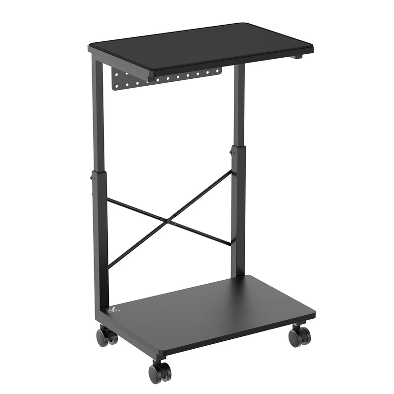Carrello portacomputer con ripiano NanoRS, 80 kg max, altezza regolabile 550~850 mm, RS430