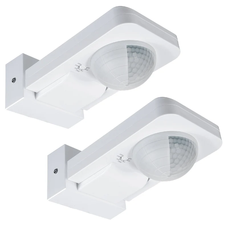 Rilevatore di movimento Maclean PIR, infrarosso, IP65, max 2000W, MCE243, 2 pezzi