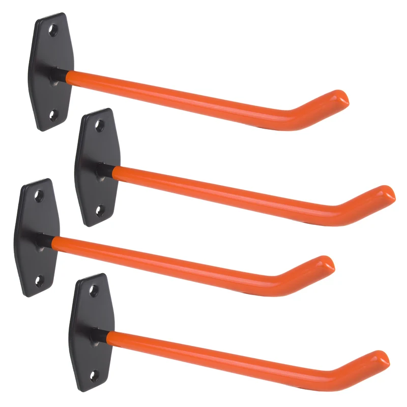 Maclean Set di 4 supporti da parete per pneumatici ruote scale acciaio bicicletta carico massimo 60kg per supporto MC-437