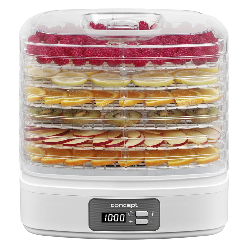 Essiccatore per funghi, frutta e erbe Concept, 260W, 6 setacci, timer, SO2080